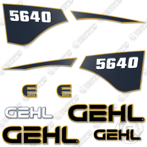 Fits GEHL 5640 Decal Kit Skid Steer decal kit