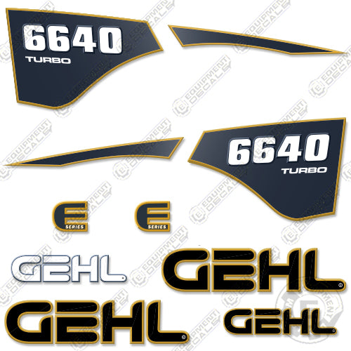 Fits GEHL 6640 Turbo Decal Kit Skid Steer decal kit, sl 6640, sl6640