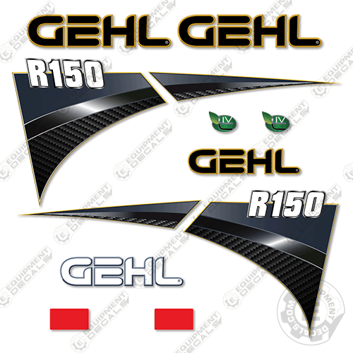 Fits GEHL R150 Decal Kit Skid Steer 150, decal kit, gehl, r150