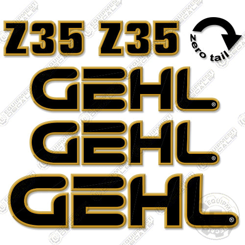 Fits GEHL Z35 Decal Kit Compact Excavator Decals decal kit