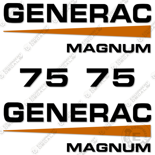 Fits Generac Magnum 75 Decal Kit Diesel Generator decal kit