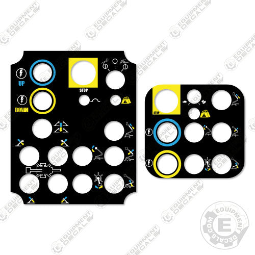Fits Genie TMZ-34/20 Boom Lift Control Decals 34/20, tmz-34, tmz-34/20, tz