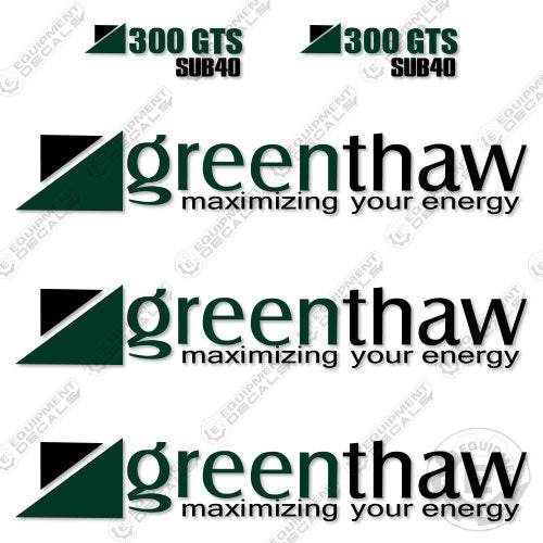 Fits Greenthaw 300GTS Sub40 Decal Kit Ground Heater 300, 300gts, 40, decal kit, green, sub, thaw