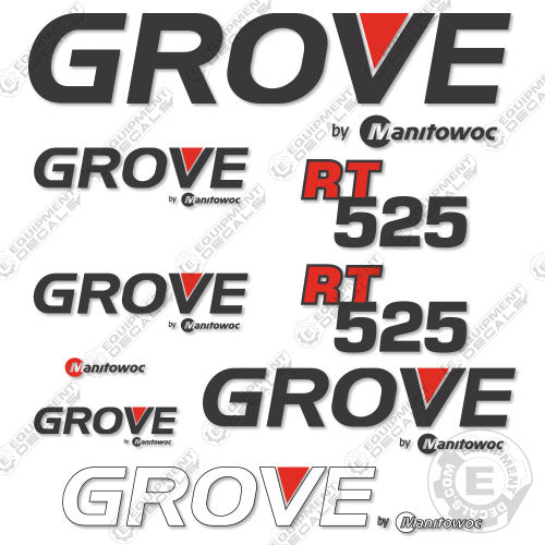Fits Grove RT525 Decal Kit Crane CUSTOM! 750, 750e, decal kit, rt750, rt750e