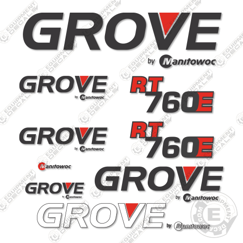 Fits GROVE RT760E CRANE DECAL KIT 760, 760e, decal kit, rt760, rt760e