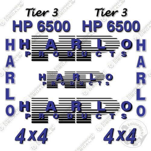 Fits Harlo HP6500 Decal Kit Forklift 6500, hp6500