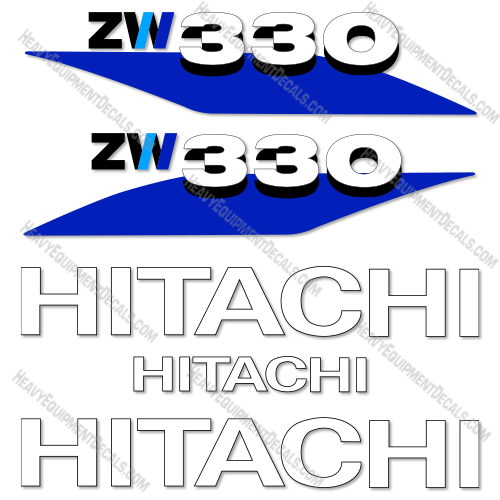 Fits Hitachi ZW330-6 Decal Kit Wheel Loader 330, decal kit, zw330, zw330-6, zw3306