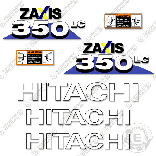 Fits Hitachi 350 LC Z-Axis Decal Kit 350, 350lc, 350lc-6, decal kit, zx350, zx350lc-6