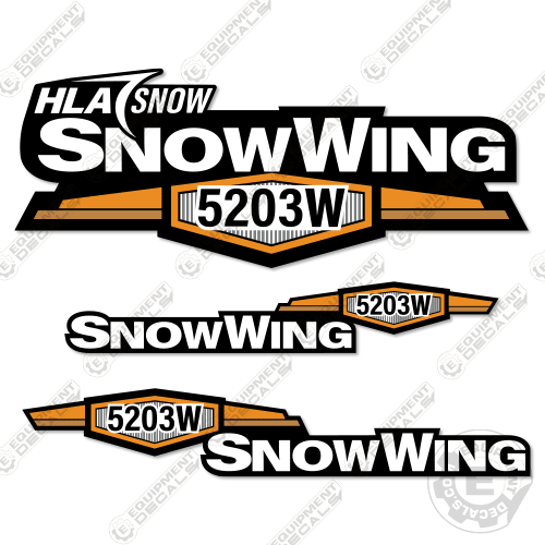 Fits HLA Snow Wing 5203W Decal Kit Plow 5203, 5203w, decal kit