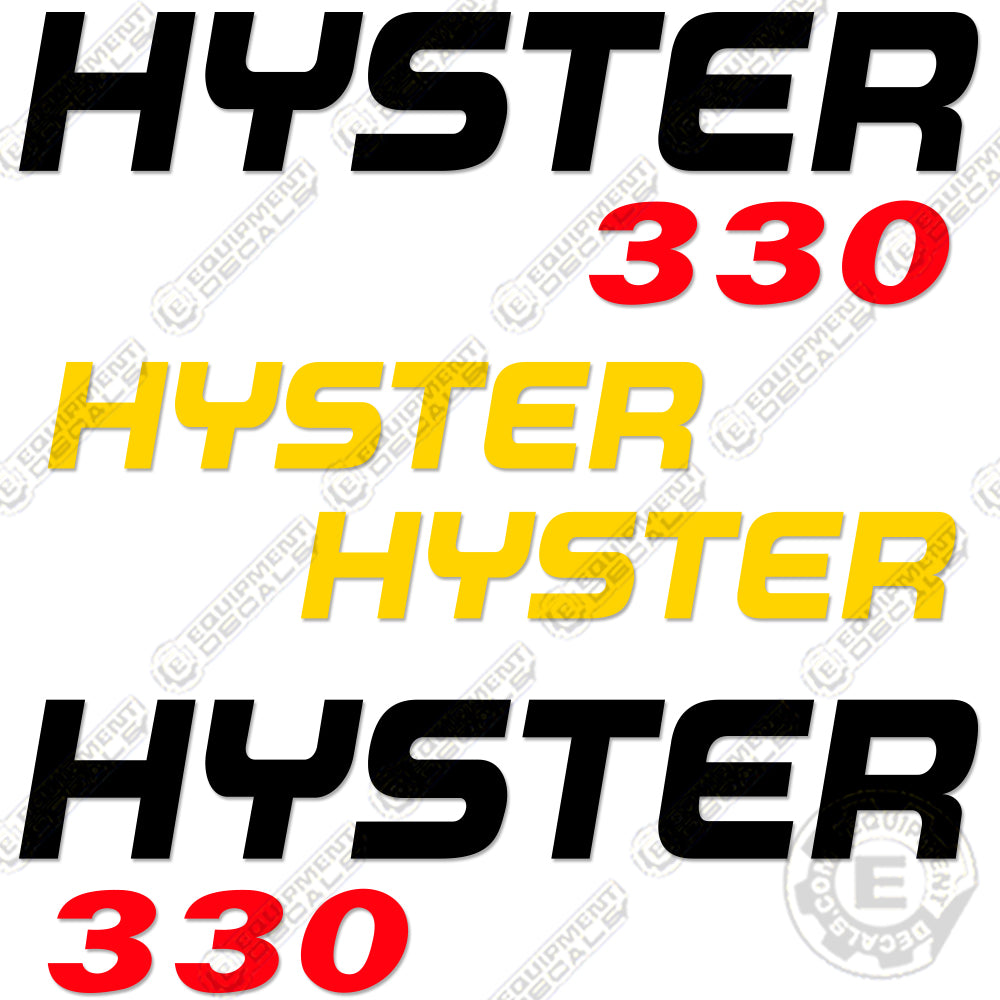Aftermarket Decal Kit For Hyster 60 Forklift - 7 Year 3M Vinyl - Equipment Graphics