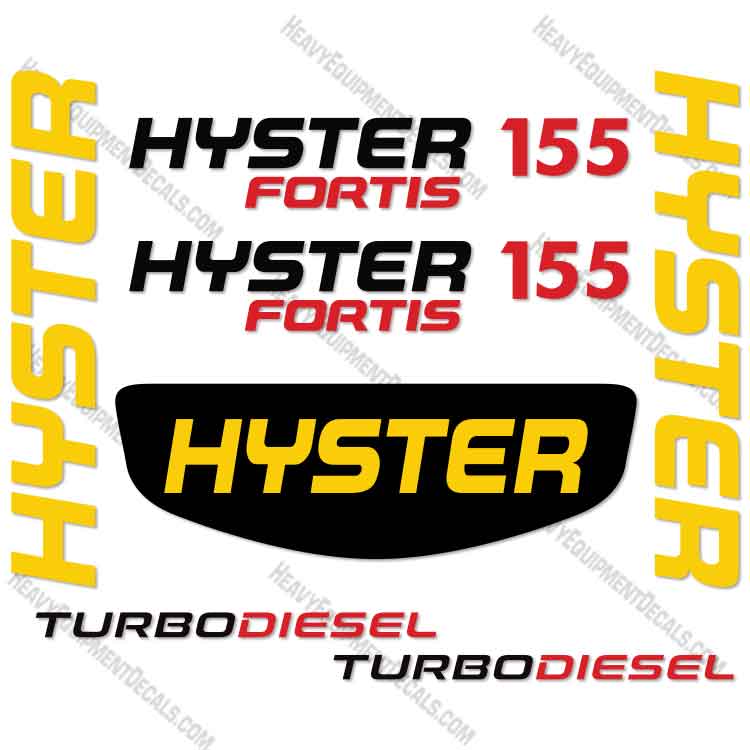Fits Hyster S155 Decal Kit Forklift 155, decal kit, s155