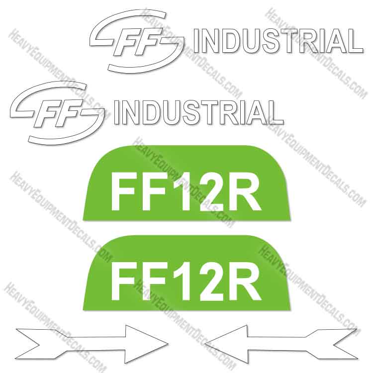 AGT Industrial FF12R Decal Kit Mini Excavator  12r, decals, ff12r