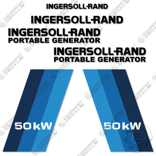 Fits Ingersoll-Rand 50kw Decal Kit Compressor 50, 50kw, decal kit