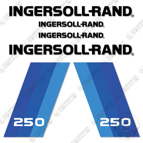 Fits Ingersoll-Rand 250 Decal Kit Compressor decal kit