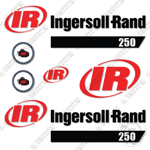 Fits Ingersoll-Rand 250 Decal Kit Roller (Platinum) 250, decal kit, ingersoll, ingersoll-rand, ingersollrand, rand