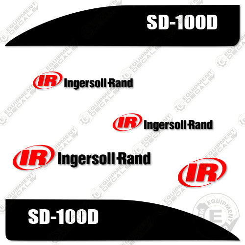Fits Ingersoll-Rand SD-100D Decal Kit Roller 100, 100d, decal kit, sd-100, sd-100d, sd100, sd100d