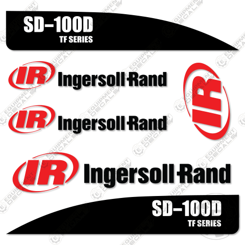 Fits Ingersoll-Rand SD-100D TF Series Decal Kit Roller 100, 100d, decal kit, sd-100, sd-100d, sd100, sd100d
