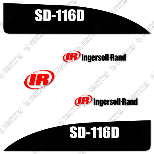Fits Ingersoll-Rand SD-116D Decal Kit Roller 116, 116d, decal kit, sd116, sd116d