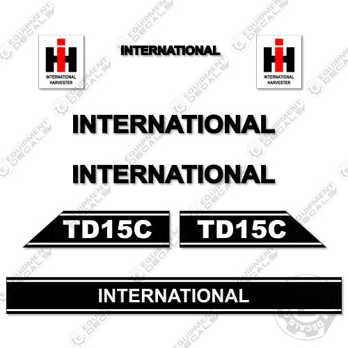 Fits International Harvester TD15C Decal Kit Dozer 15c, decal kit, td15, td15c