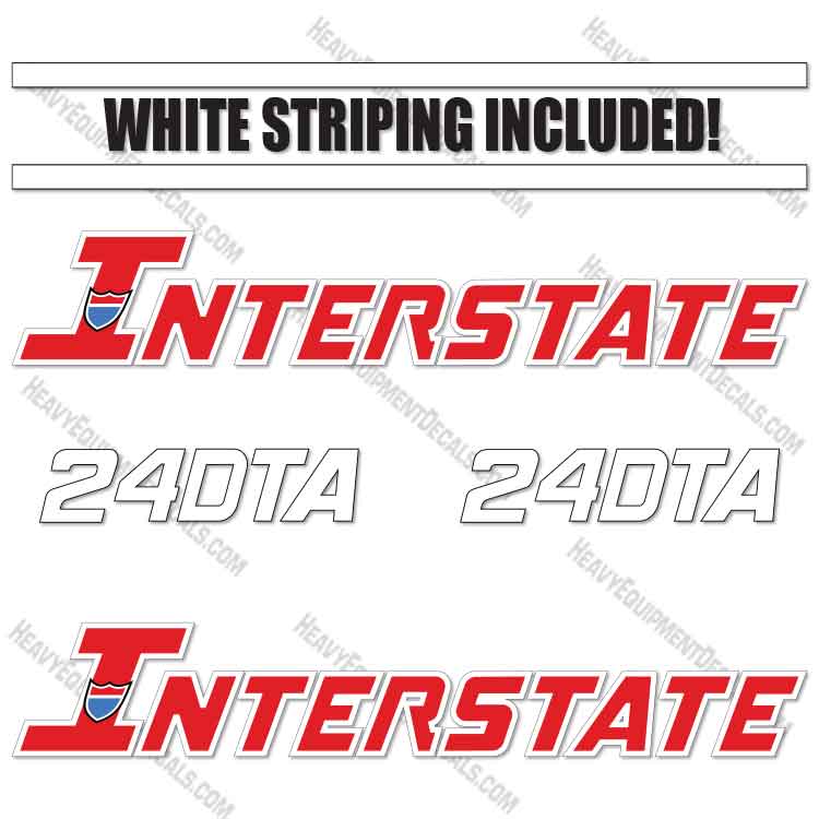Fits Interstate 24DTA Decal Kit 24, 24dta, decal kit
