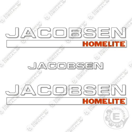 Fits Jacobsen Homelite Decal Kit Mower decal kit