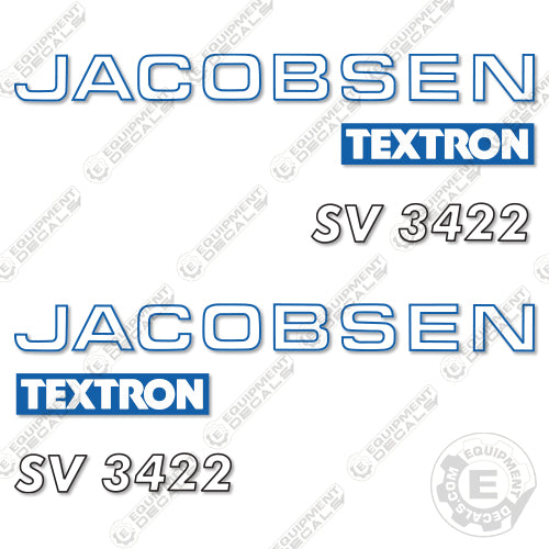 Fits Jacobsen SV3422 Decal Kit Utility Vehicle 3422, all, carry, decal kit, sv3422