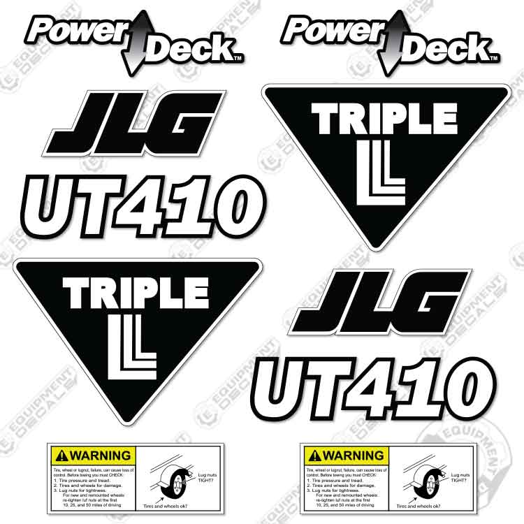 Fits JLG UT410 Powerdeck Decal Kit decal kit, ut410, 410