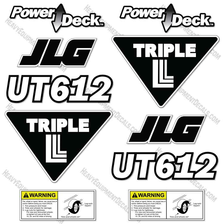 Fits JLG UT612 Powerdeck Decal Kit  decal kit, 612, ut612