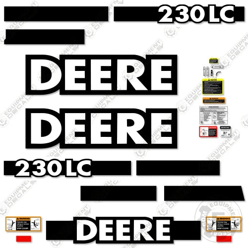 Fits John Deere 230LC Decal Kit Excavator 230, 230lc, decal kit, excavator, john deere