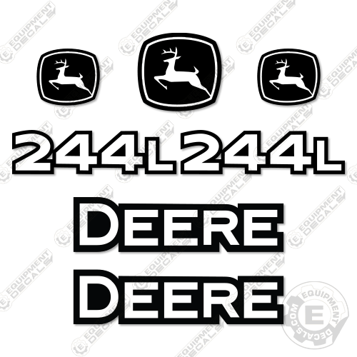 Fits John Deere 244L Decal Kit Wheel Loader 244, 244l, decal kit, john deere