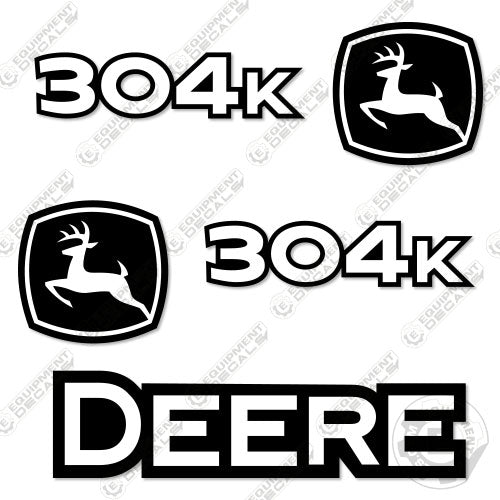 Fits John Deere 304K Decal Kit Wheel Loader 304, 304k, decal kit, john deere