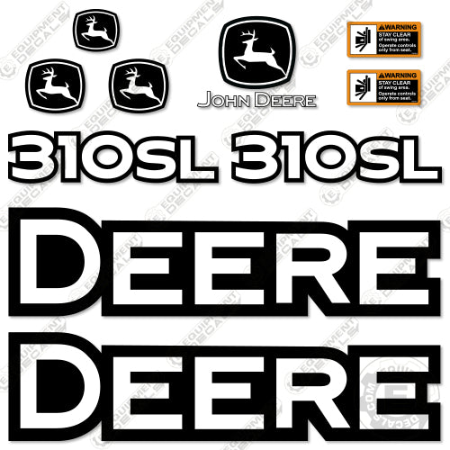 Fits John Deere 310SL Decal Kit Backhoe 310, 310s, 310s-l, 310sl, decal kit, john deere