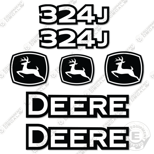 Fits John Deere 324j Decal Kit Wheel Loader 324, 324j, decal kit, ep, john deere