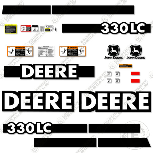 Fits John Deere 330 LC Excavator Decal Kit 330, 330lc, decal kit, excavator, john deere