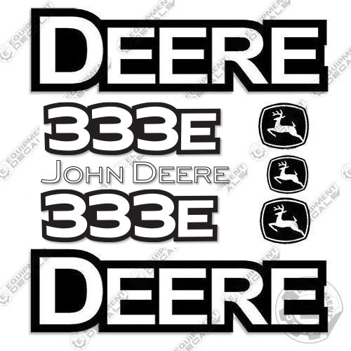 Fits John Deere 333E Skid Steer Equipment Decals 333, 333-e, 333e, decal kit, john deere, Skid Steer