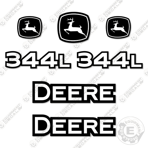 Fits John Deere 344L Decal Kit Wheel Loader 344, 344l, decal kit, john deere