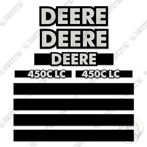 John Deere 450C-LC Excavator Decals INCR10Aug2021