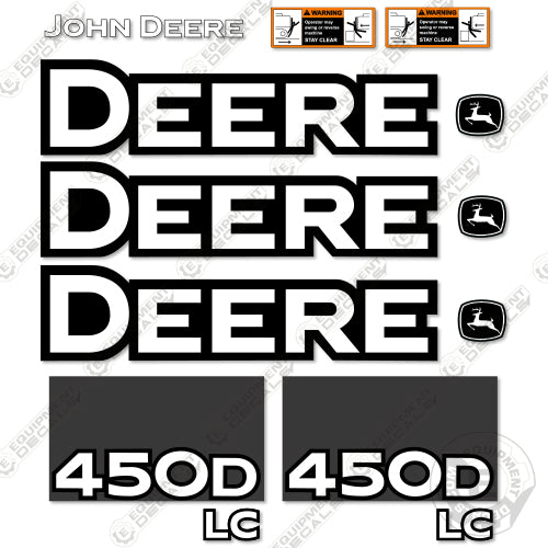 Fits John Deere 450D LC Decal Kit Excavator (CUSTOM KIT) 450, 450g, 450glc, decal kit, excavator, glc, john deere