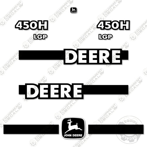 Fits John Deere 450H LGP Decal Kit Dozer (1999-2001) 450, 450h, decal kit, john deere