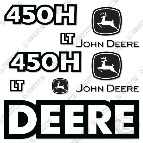 Fits John Deere 450H LT Decal Kit Dozer 450, 450h, 450hlt, decal kit, lt