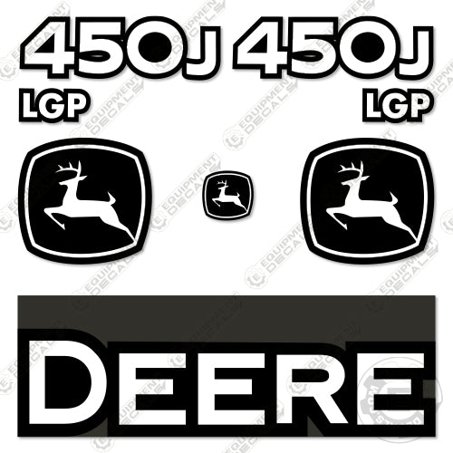 Fits John Deere 450J LGP Dozer Crawler Decal Kit 450, decal kit, john deere