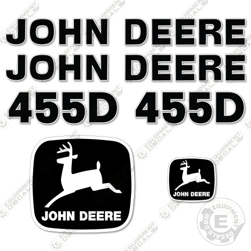 Fits John Deere 455D Decal Kit Crawler Loader 455, decal kit