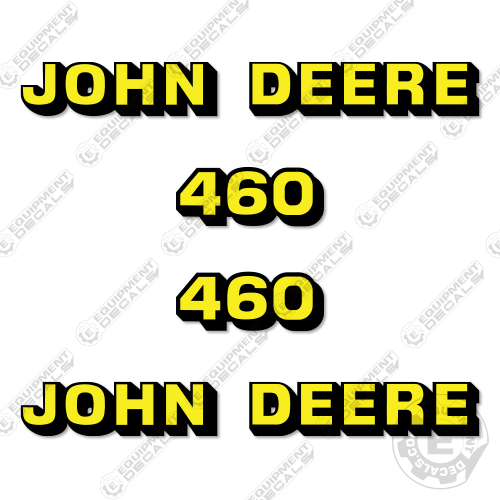 Fits John Deere 460 Decal Kit Loader Attachment decal kit