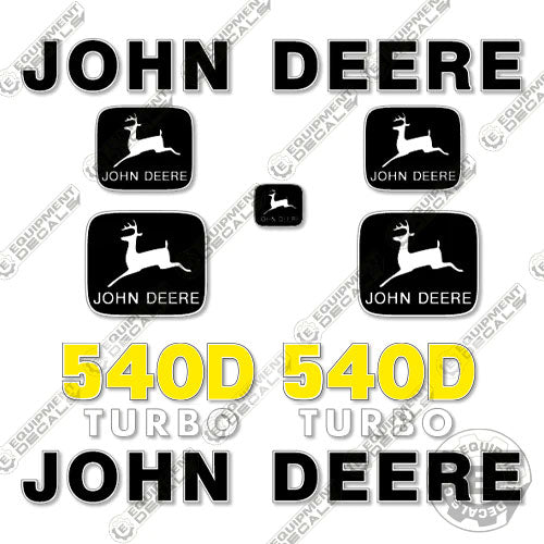 Fits John Deere 540D Decal Kit Skidder 540, 540-d, 540d, decal kit