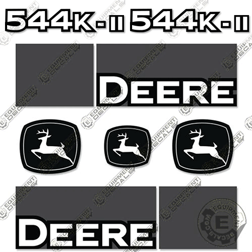 Fits John Deere 544K-2 Wheel Loader Decal Kit 544, 544-k, 544k-ii, decal kit, john deere