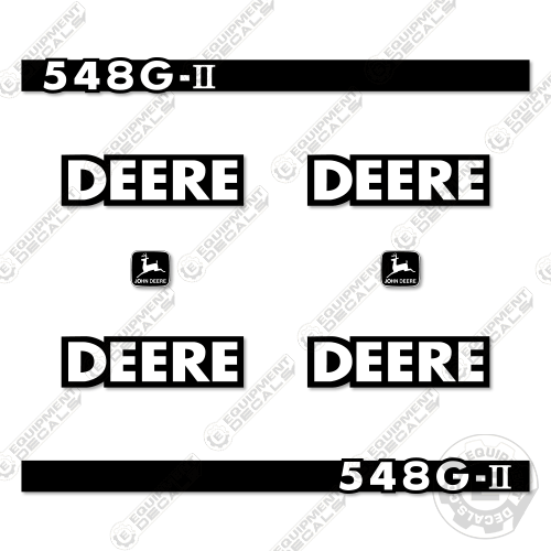 Fits John Deere 548G-2 Decal Kit Skidder 548, 548g, 548g-2, decal kit