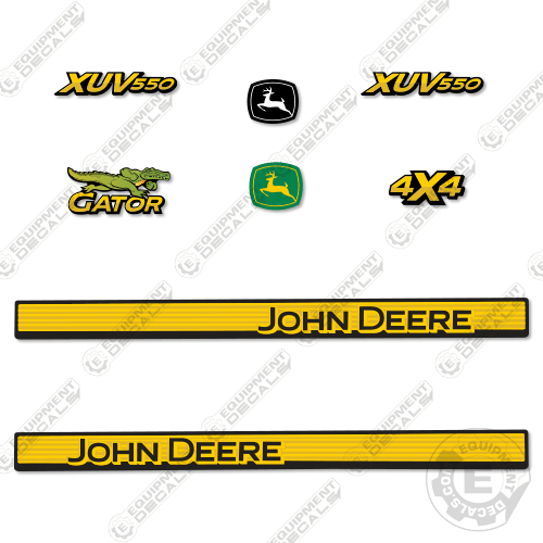 Fits John Deere Gator XUV 550 Decal Kit Utility Vehicle decal kit, excavator, john deere