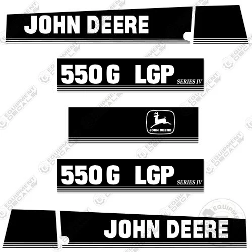 Fits John Deere 550G LGP Series 4 Decal Kit Crawler Tractor Dozer 550, 550-g, 550g, 550glgp, decal kit