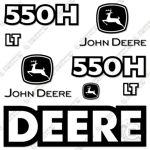 Fits John Deere 550H LT Decal Kit Dozer 550, 550h, decal kit, lt