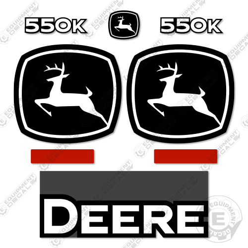 Fits John Deere 550K Decal Kit Dozer Crawler (2021+) 550, 550-k, 550k, decal kit, john deere